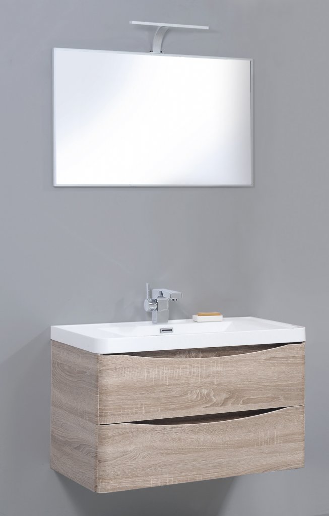 Мебель для ванной подвесная BELBAGNO ANCONA-N-80 Rovere Bianco 80x48x45