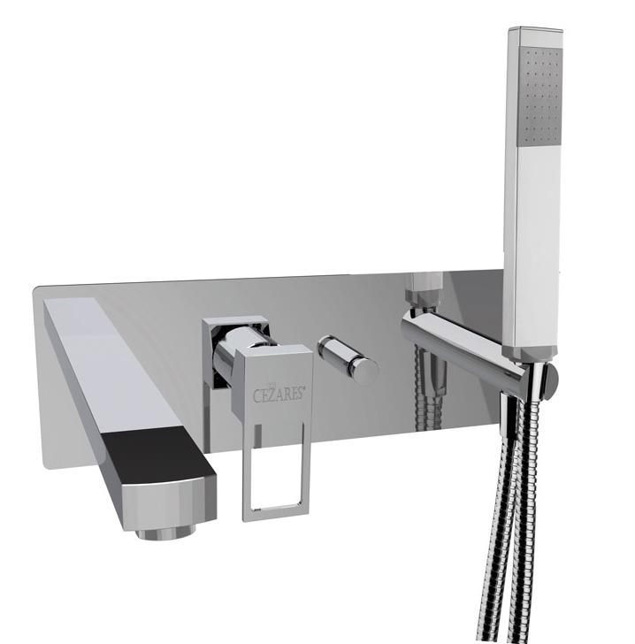Встраиваемый смеситель для ванны и душа однорычажный в комплекте с ручным душем CAZARES EFFECT-VDM2-01