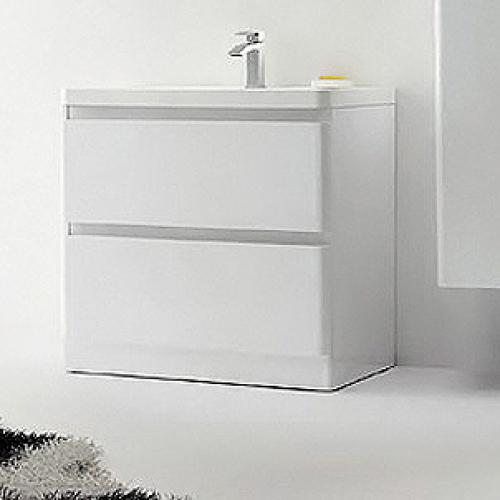 Мебель для ванной ENERGIA-N Bianco Lucido напольная с двумя ящиками 80x48x80
