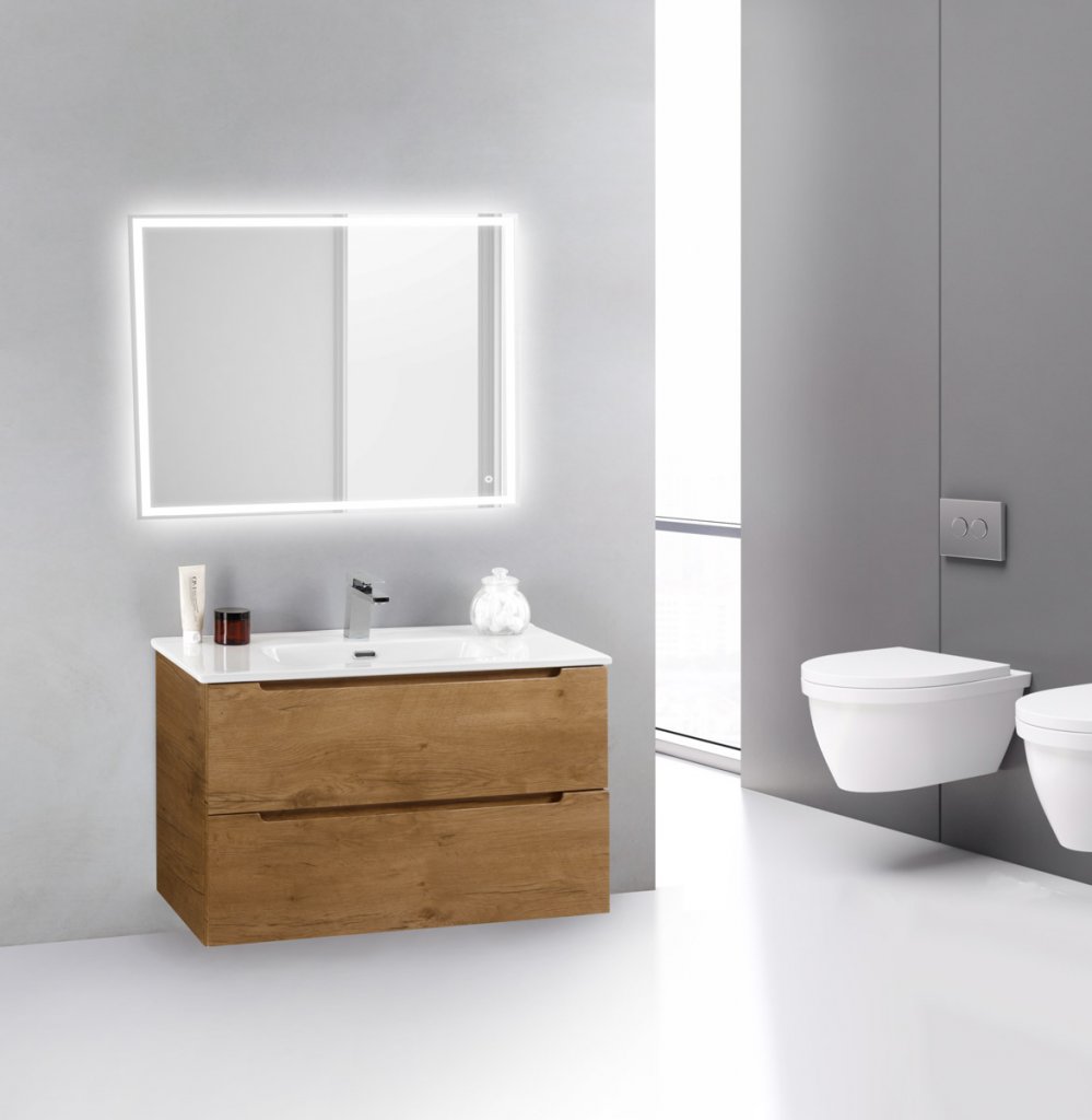 Мебель для ванной комнаты BelBagno ETNA39-800/390-2C-SO-RN-P Rovere Nature