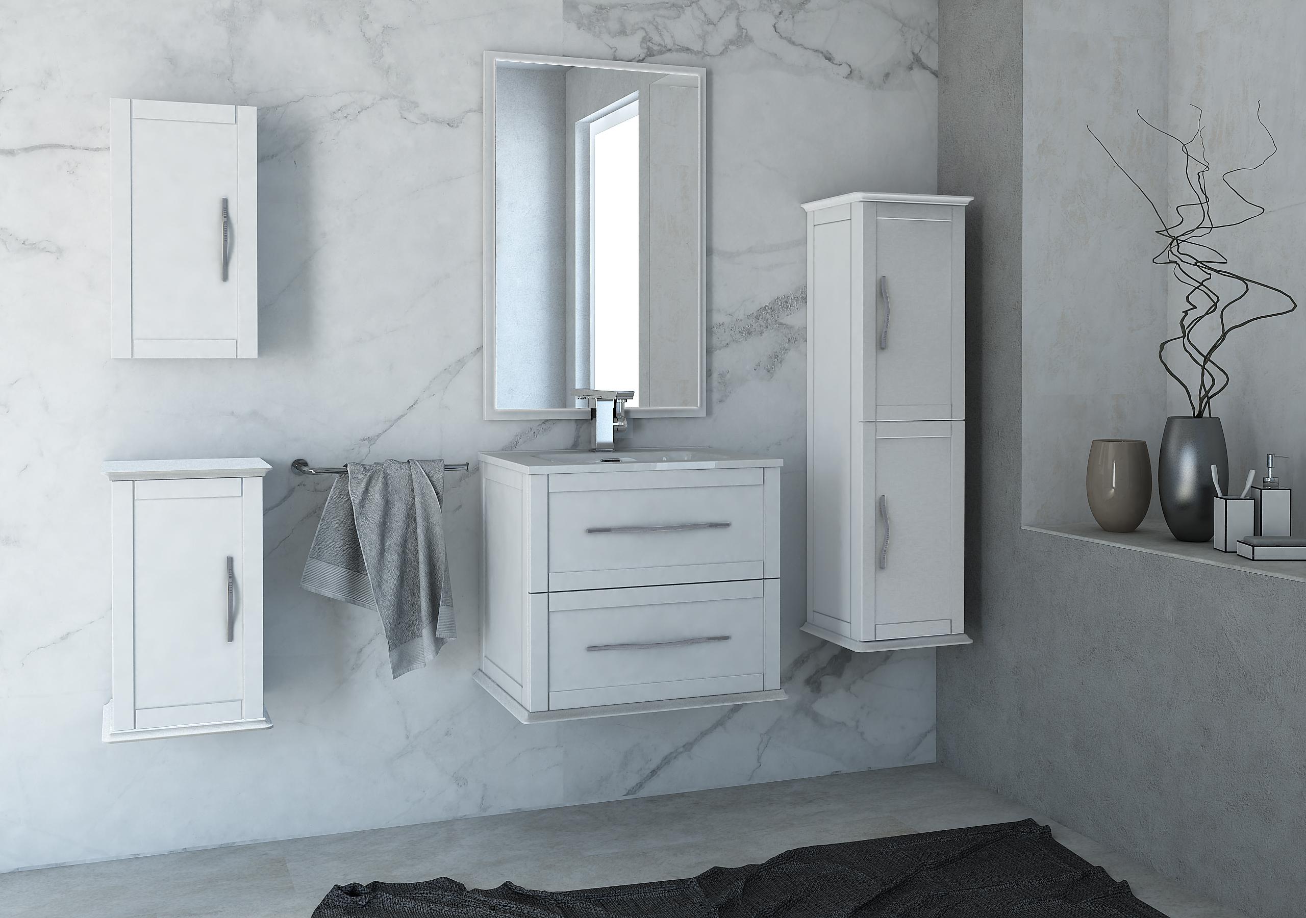 Мебель для ванной CEZARES TIFFANY 60 см, Bianco Opaco