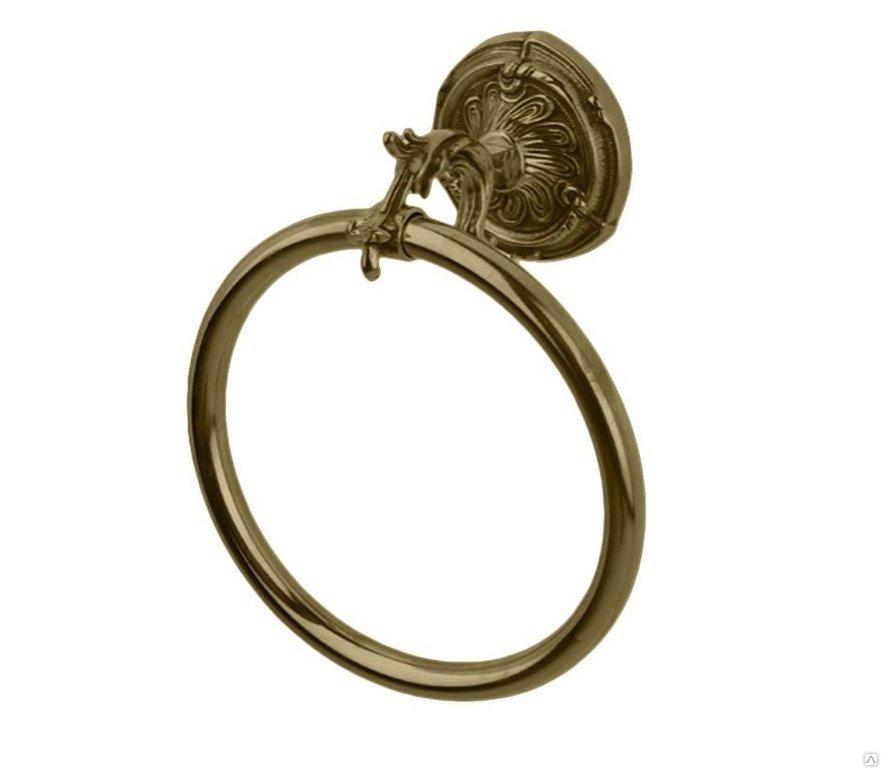 Полотенцедержатель кольцо Art&Max BAROCCO AM-1783-Br бронза